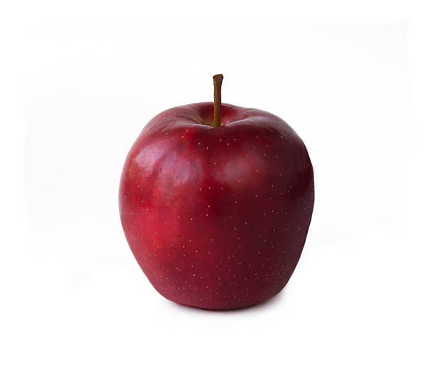 Red Apple on white background stock photo