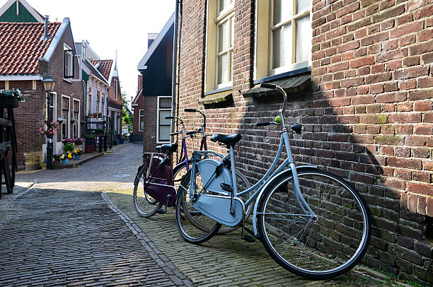 istock Retro Bicycle in the village 506594816