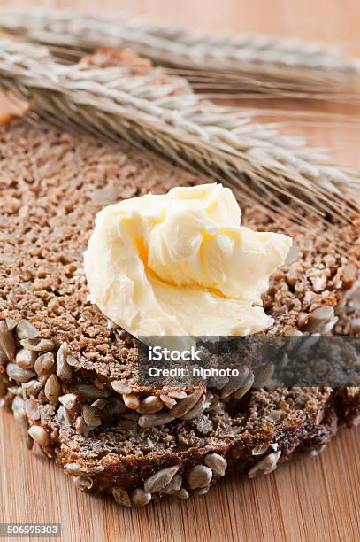 Wholemeal Bread With Butter Stock Photo - Download Image Now - 7-Grain Bread, Butter, Baking