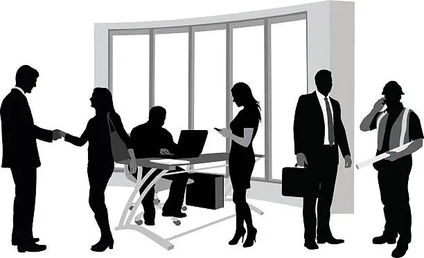 Vector illustration of Office Activity