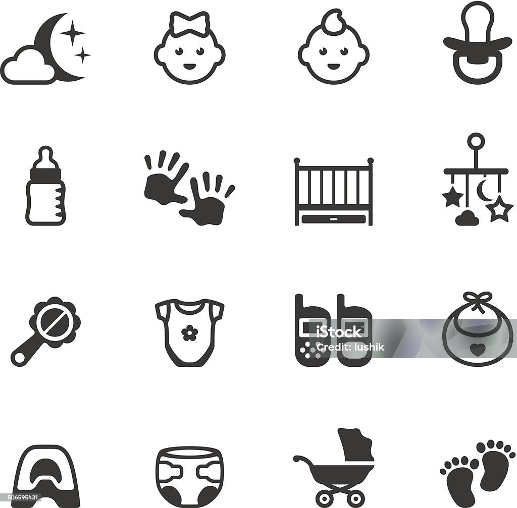 Soulico icons - Baby Soulico collection - Baby icons. Icon Symbol stock vector