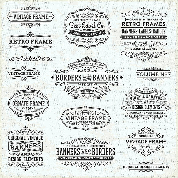 Retro badges,frames and banners over vintage background.EPS 10 file.File is layered and global colors used.More works like this linked below.