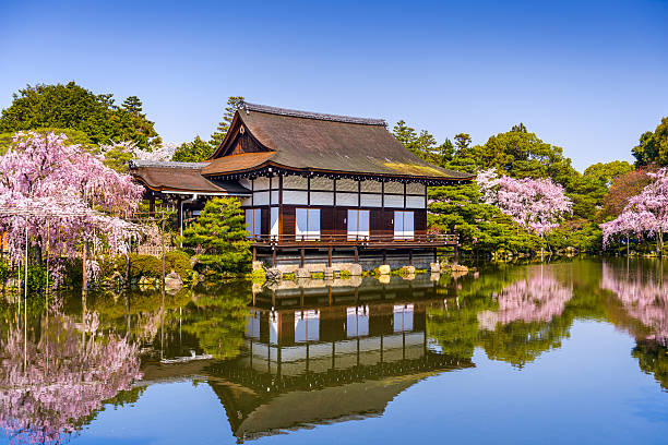 京都で春 - 平安神宮 ストックフォトと画像