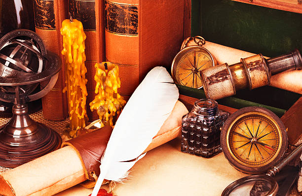 istock Adventure stories background. Retro style. 506598100