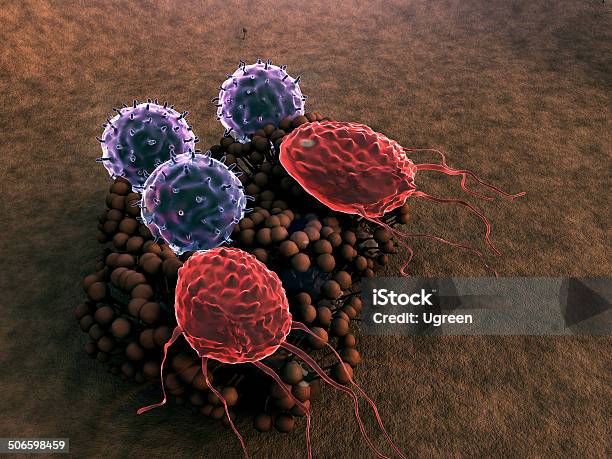 Macrophage I Virus - zdjęcia stockowe i więcej obrazów Fagocytoza - Fagocytoza, AIDS, Ameba