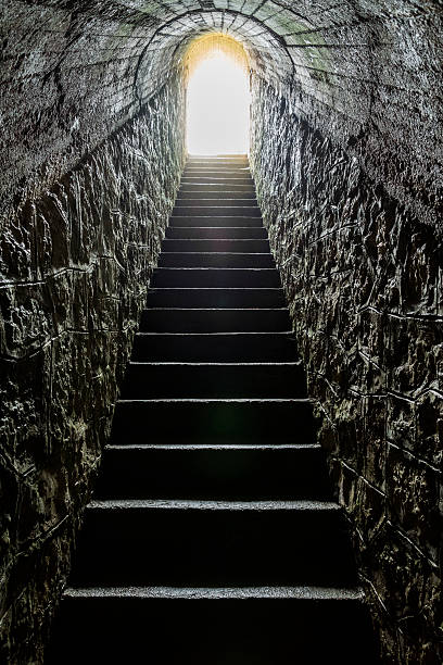 scala di uscita - rock staircases foto e immagini stock