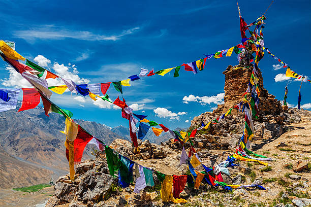 istock Buddhist prayer flags in Himalayas 506599998