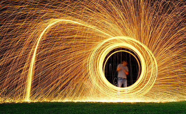 istock Steel wool light painting 506600815