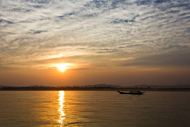 istock Sunset from the boat in Bagan, Myanmar. 506601539