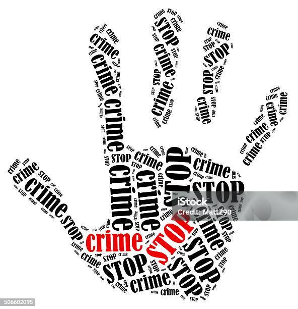 Word Cloud Illustration In Shape Of Hand Print Showing Protest Stock Photo - Download Image Now