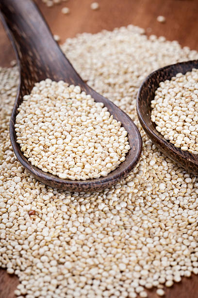 istock White quinoa on wooden spoon 506603530