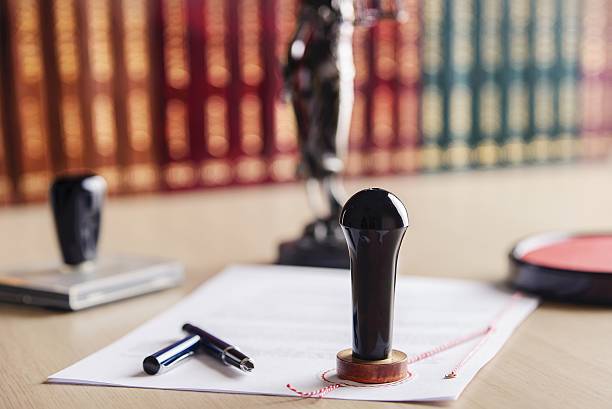 istock Stamp that is used by a notary public 506603694