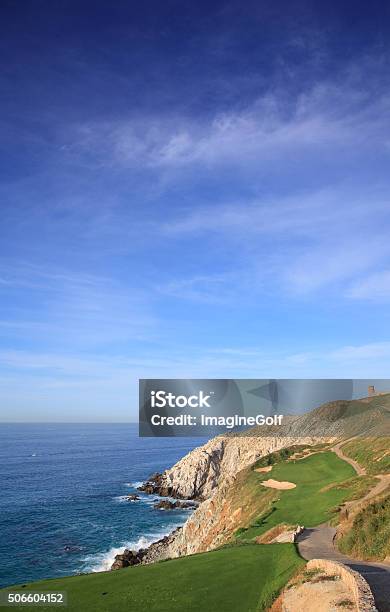 Beautiful Seaside Golf Hole In The Tropics Stock Photo - Download Image Now - Los Cabos, Golf, Golf Course