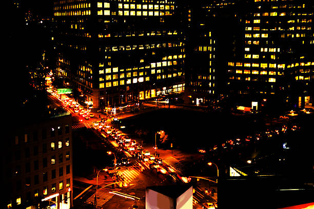 istock New York City, USA evening commuters. Streets. Night. 506607490