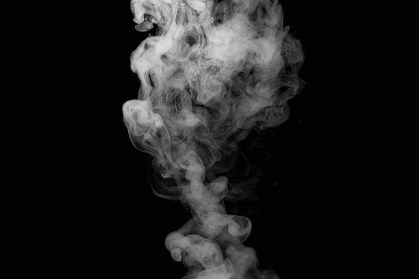 istock steam on the black background 506608278
