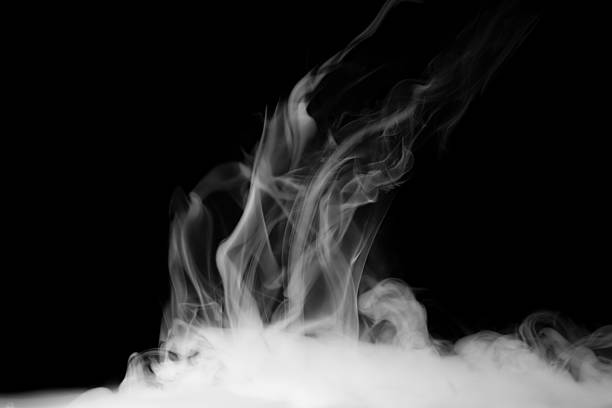 istock steam on the black background 506608350