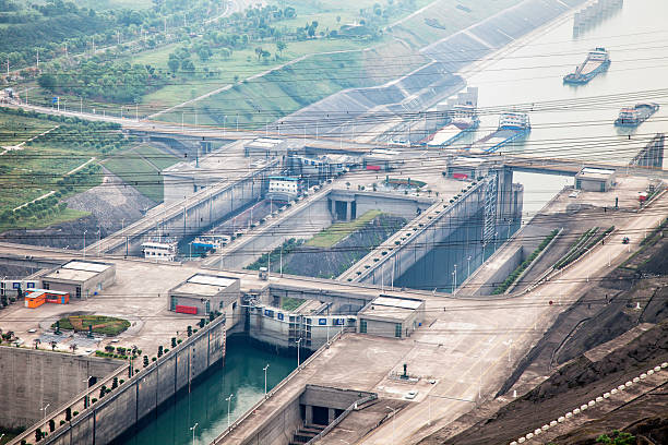 istock Water Gate, Three Gorges Dam, China 506610582