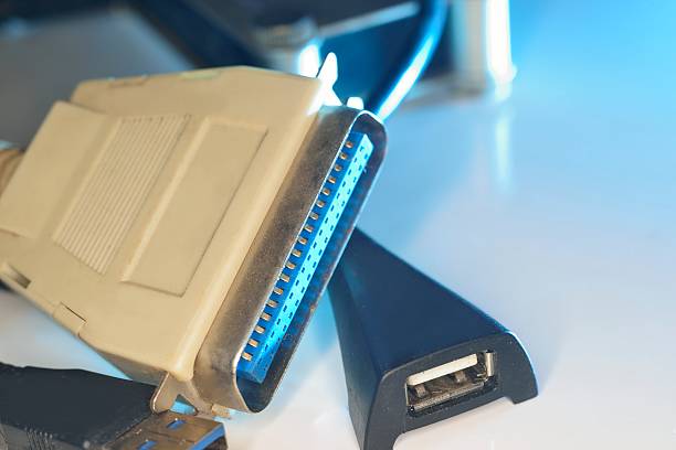istock old lpt and new usb ports 506611590
