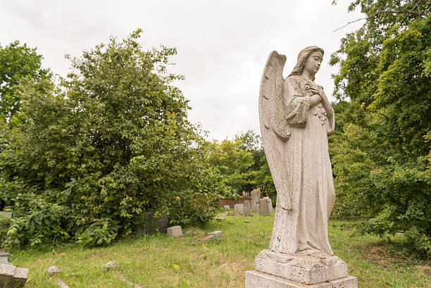 istock Angel in cemetery 506612090