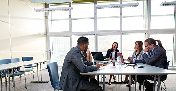 istock Business Team having meeting in modern office 506612528
