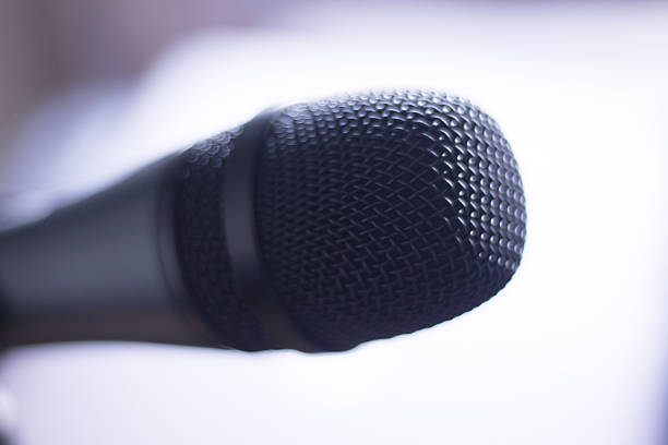 istock Audio recording studio voice microphone 506612760