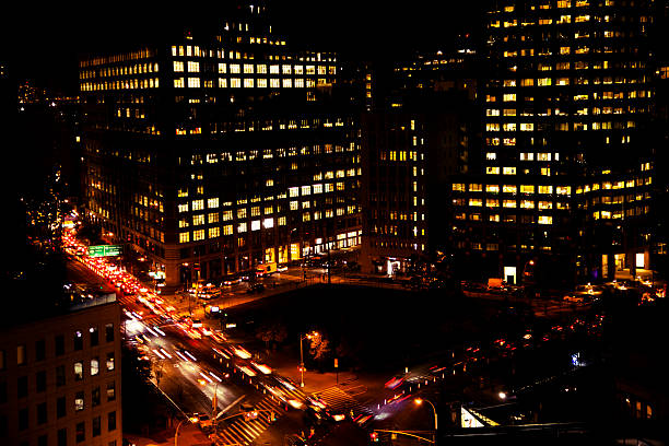 istock New York City, USA evening commuters. Streets. Night. 506614270