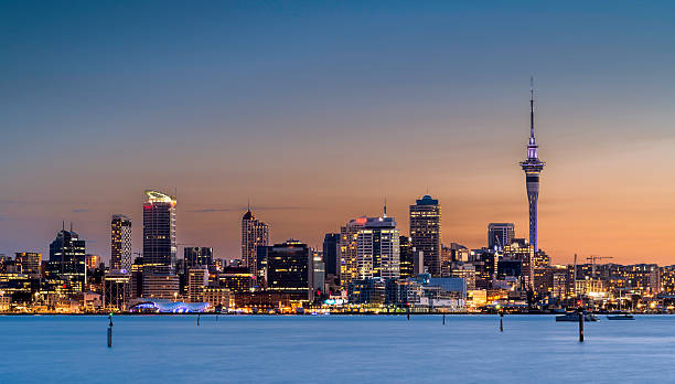 Auckland City Auckland City in Summer auckland stock pictures, royalty-free photos & images