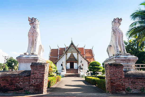 wat phumin, nan, thailand - wat phumin stock-fotos und bilder