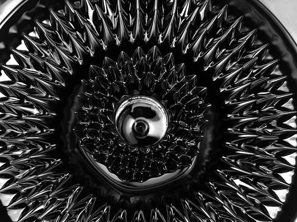 ferrofluido. primer plano. - ferrofluid fotografías e imágenes de stock