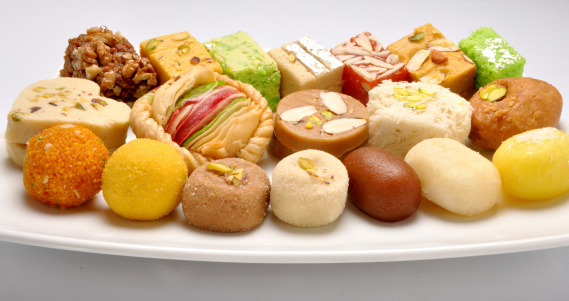 A group of delicious and famous Pakistani and Indian Sweets