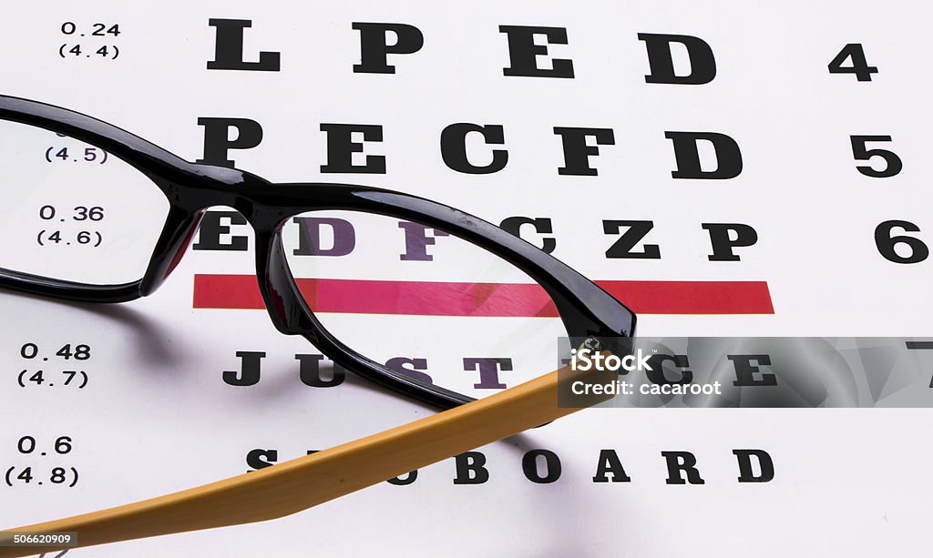 Óculos e olho gráfico - Royalty-free Alfabeto Foto de stock