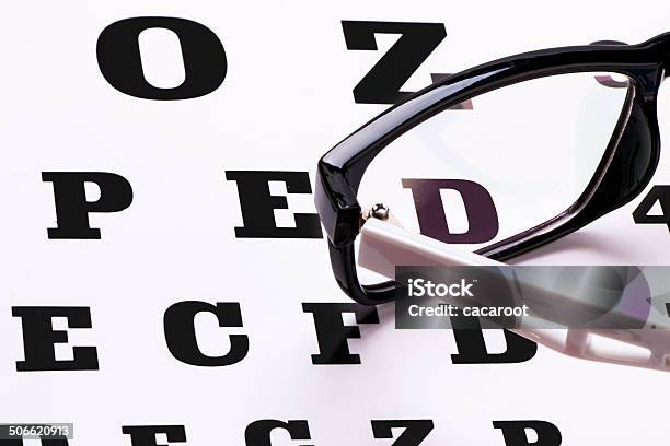 Okulary I Wykres Oko - zdjęcia stockowe i więcej obrazów Alfabet - Alfabet, Badanie lekarskie, Badanie oczu