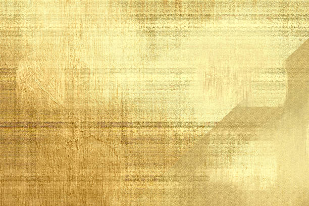 ゴールドメタリックの背景、リネンの質感、明るく陽気な雰囲気 - gold metal textured textured effect点のイラスト素材／クリップアート素材／マンガ素材／アイコン素材