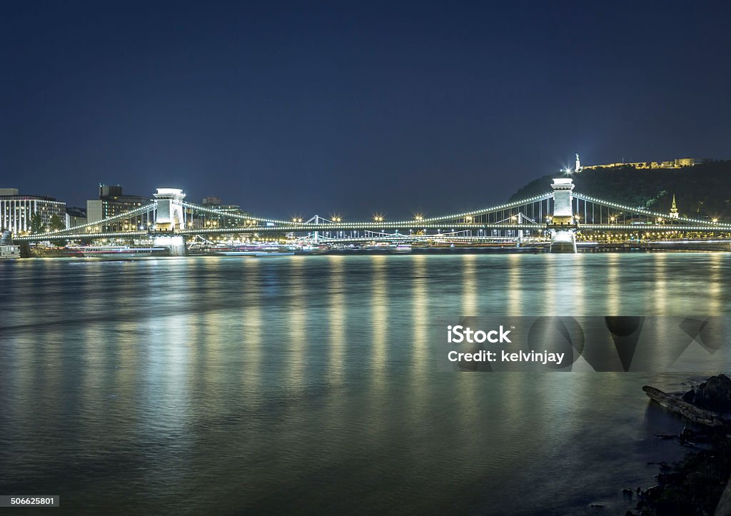 Chain Bridge in Budapest - Lizenzfrei Architektur Stock-Foto
