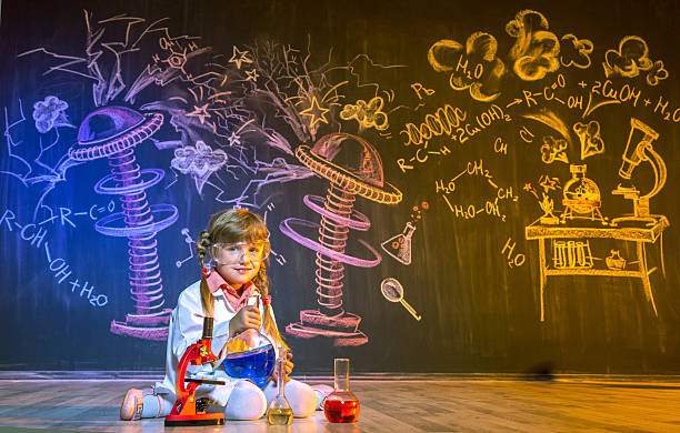 Scientific play to little chemist