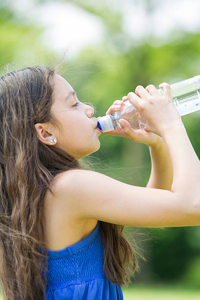 istock Girl drinking a bottle of water 506626863