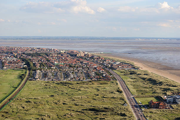 Lytham St. Annes Nature Reserve And River Ribble Estuary lytham st. annes stock pictures, royalty-free photos & images