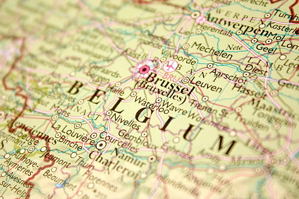 istock Map showing Brussels in Belgium 506650845
