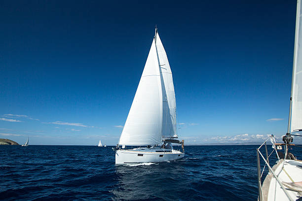 istock Boat in sailing regatta. 506650941