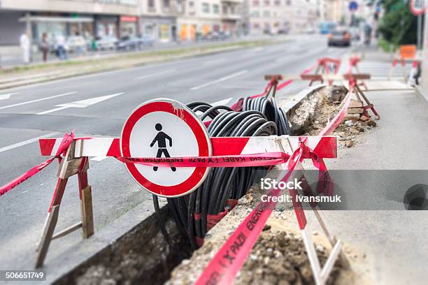 Optic And Electric Cable Stock Photo - Download Image Now - Underground, Cable, Fiber Optic