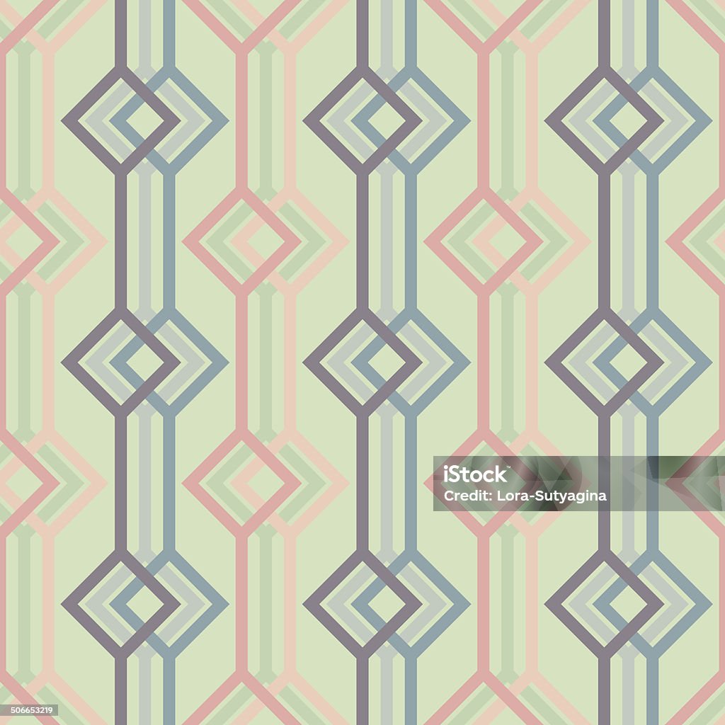 Fondo abstracto con líneas y squares. Seamless vector patrón. - arte vectorial de Abstracto libre de derechos