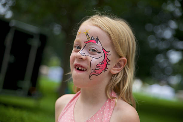 istock Little Girl with a Painted Face 506653939