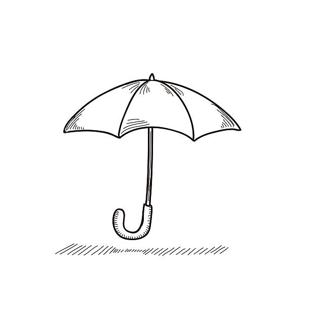 зонт - ding stock illustrations