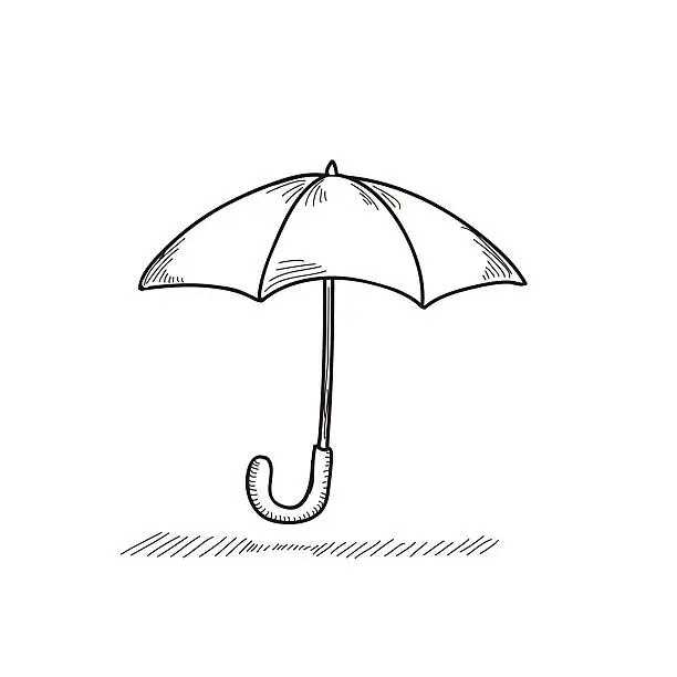 Vector illustration of umbrella