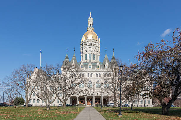 Connecticut State Capitol in Hartford viewed from the South Connecticut State Capitol in Hartford. The building contains the Connecticut General Assembly the State Senateand the House of Representatives. Additionally it contains the office of the Governor of the State of Connecticut. american hartford gold reviews bbb rating stock pictures, royalty-free photos & images