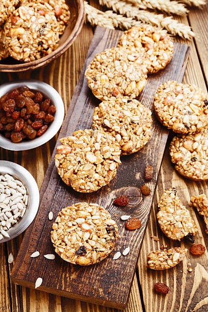 istock Cookies with raisins and sunflower seeds 506665290