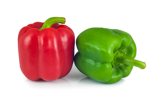istock Fresh peppers isolated on white background. 506665492