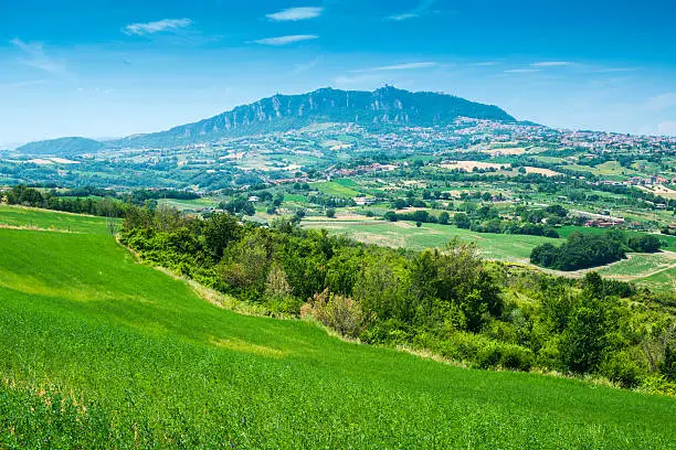 View of San Marino. Summer time