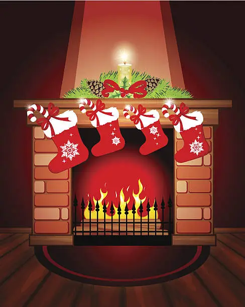 Vector illustration of Christmas Stocking