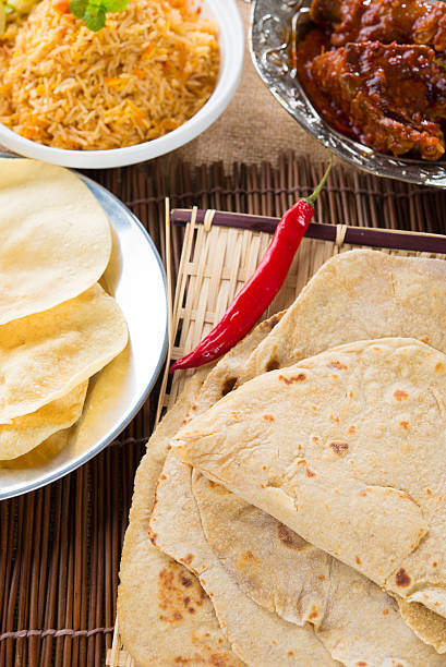 istock Chapati or Flat bread, Indian food, 506668660